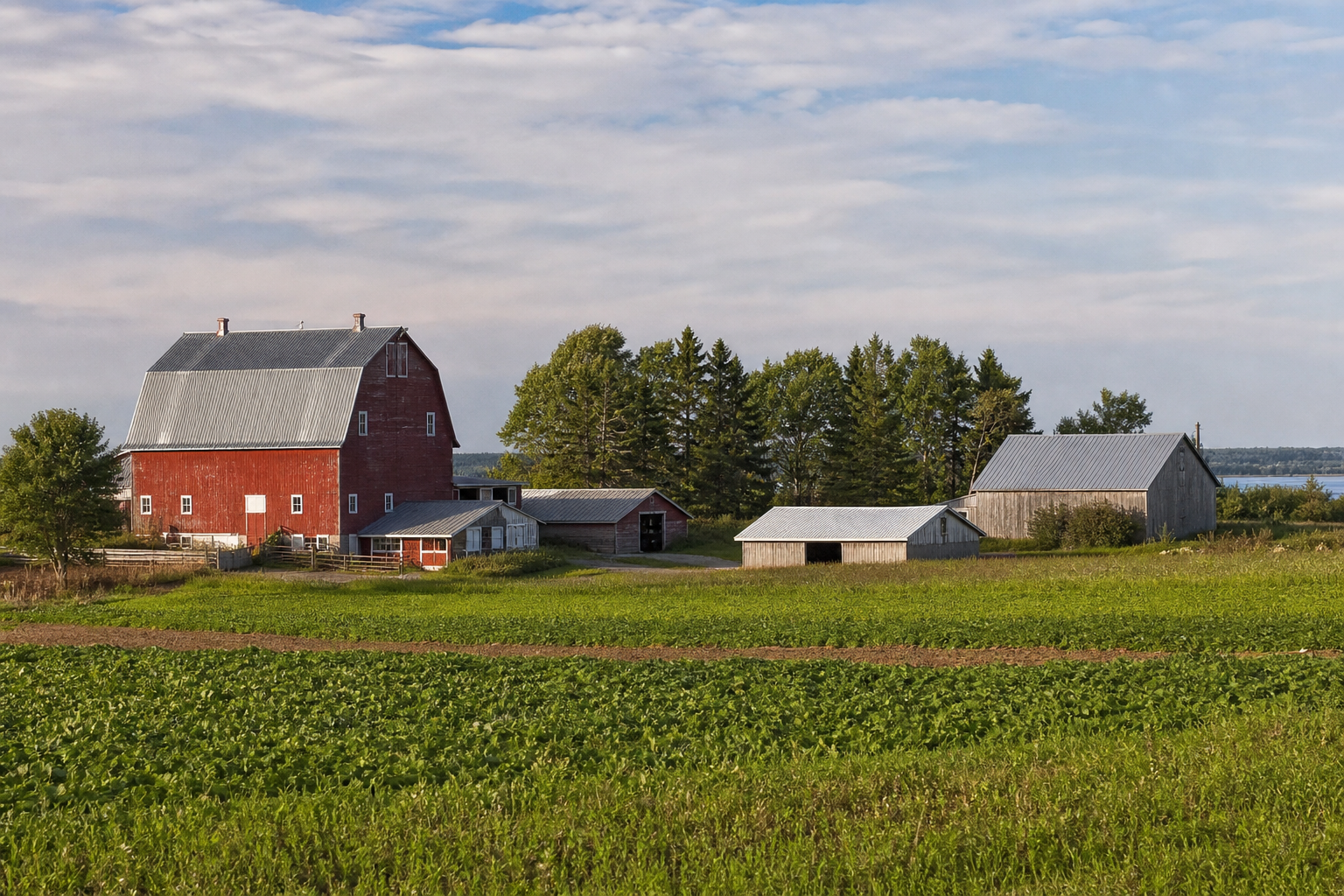 Barn and farm buildings in Atlantic Canada