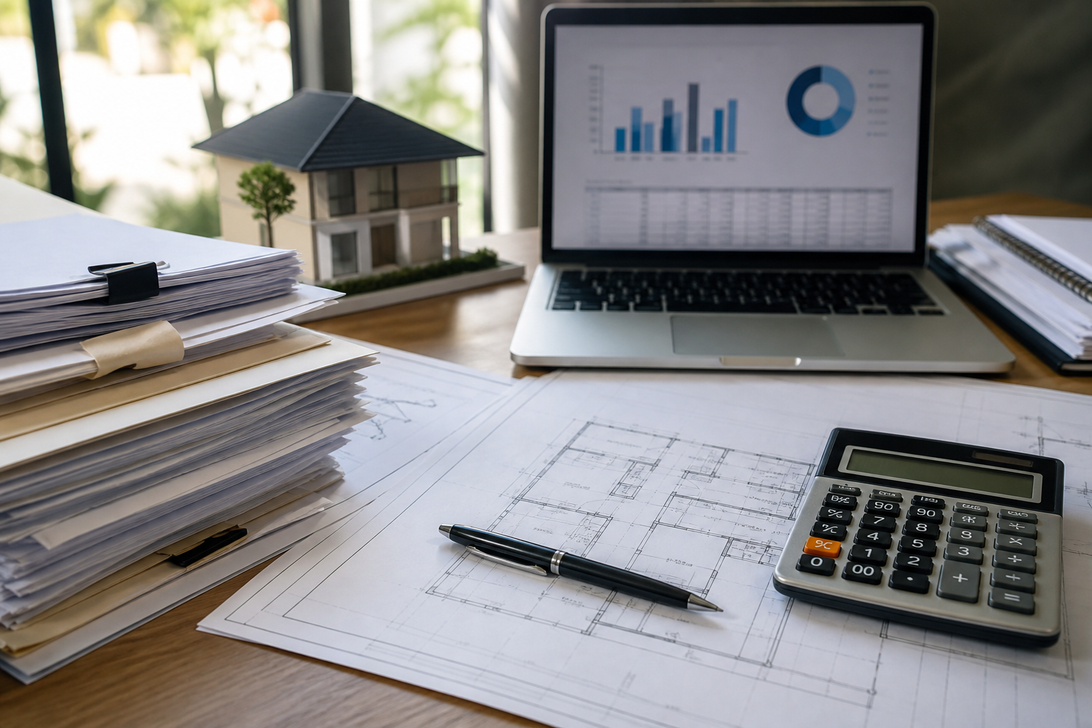 Insurance valuation documents being reviewed